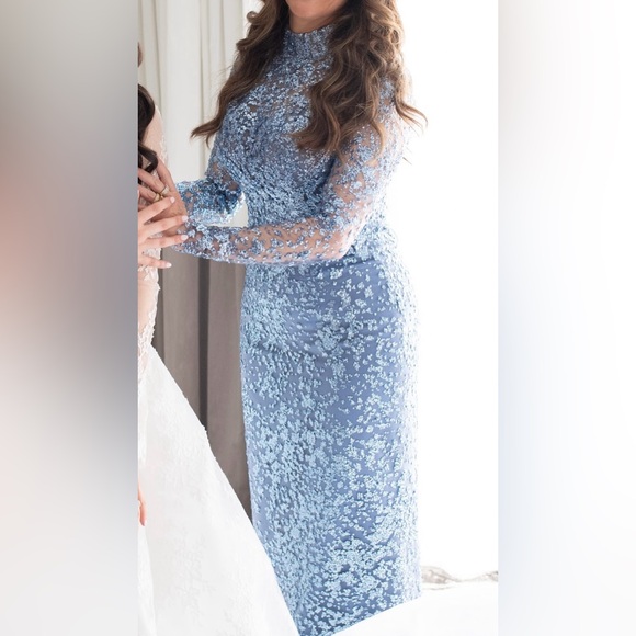 Evening Dress Maxi long sleeves party gown - Picture 3 of 5